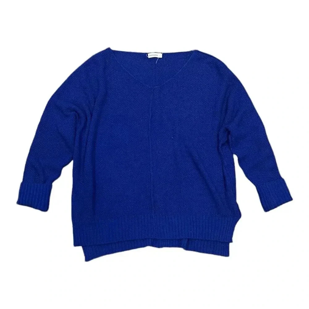 Andthewhy Roya Blue Relaxed Sweater M/L - Picture 1 of 4